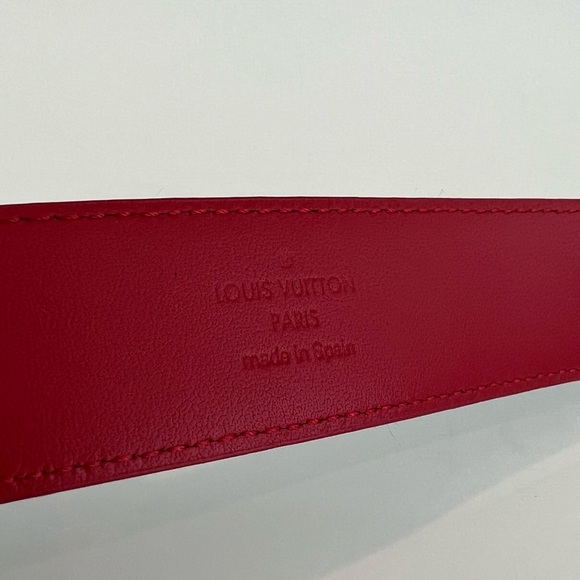 LOUIS VUITTON DENIM BELT GOLD TONE HARDWARE SIZE 90 NWOTS! - Picture 14 of 15